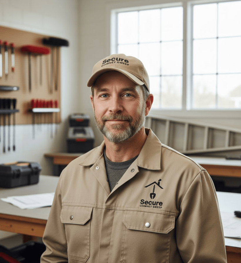 Certified Secure Chimney Sweep technician